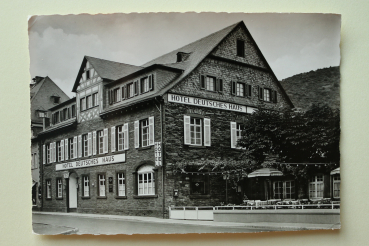 Postcard PC Oberwesel 1955 Hotel Deutsches House Town architecture Rheinland Pfalz